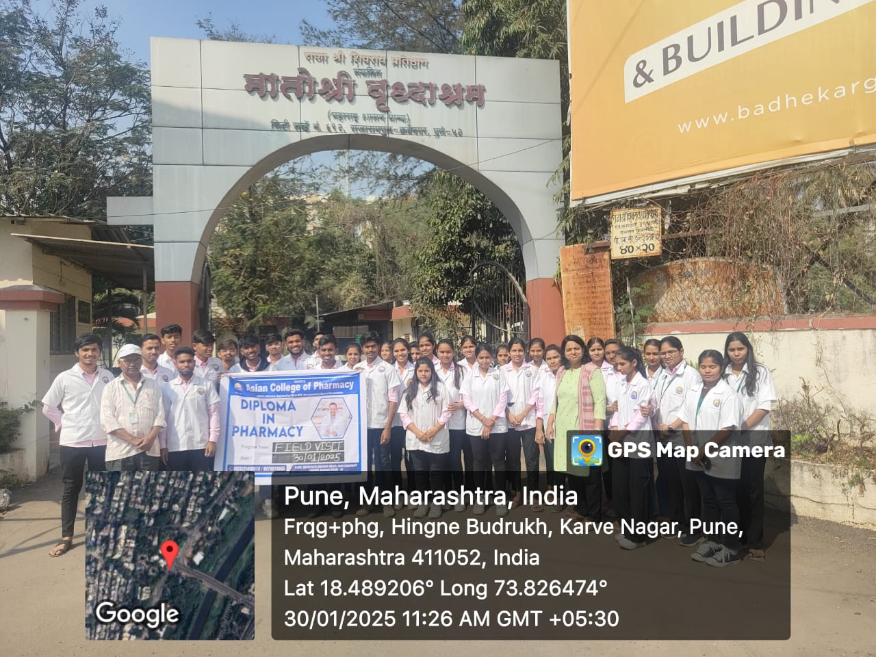 Mathoshri old Age home Visit